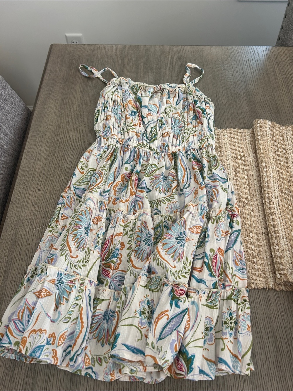 Floral Tiered Summer Sundress with Ruffle Hem